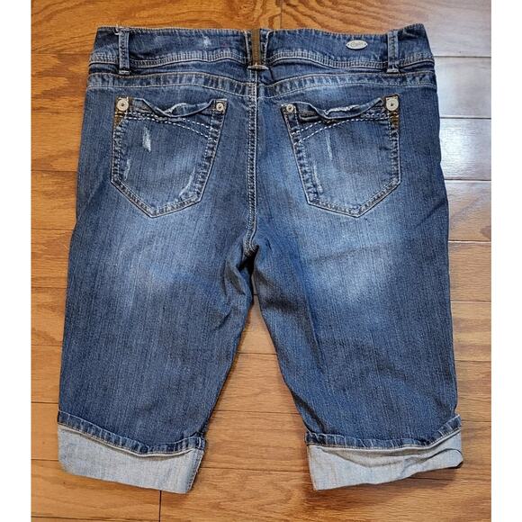 Candie's Womens Jean Bermuda Shorts Juniors Size 13 - Picture 4 of 12